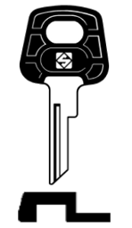 Toon details voor Silca Contactsleutel staal BH4P Afbeelding van Silca Contactsleutel staal BH4P