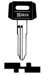 Toon details voor Silca Autosleutel plastic kop staal SZ10RP Afbeelding van Silca Autosleutel plastic kop staal SZ10RP