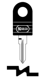 Toon details voor Silca Autosleutel plastic kop staal GT5P Afbeelding van Silca Autosleutel plastic kop staal GT5P