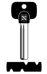 Toon details voor Silca Boringsleutel brass MGN1RP Afbeelding van Silca Boringsleutel brass MGN1RP