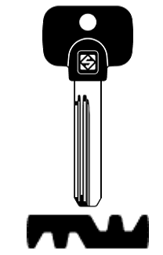 Toon details voor Silca Banensleutel brass MTK4RP Afbeelding van Silca Banensleutel brass MTK4RP