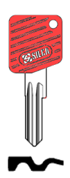 Toon details voor Silca Fietssleutel plastic kop brass TRK4CP Afbeelding van Silca Fietssleutel plastic kop brass TRK4CP