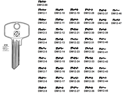 Toon details voor Silca Cilindersleutel brass DM12-3 Afbeelding van Silca Cilindersleutel brass DM12-3