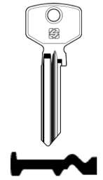 Toon details voor Silca Cilindersleutel brass TR10 Afbeelding van Silca Cilindersleutel brass TR10