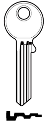 Toon details voor Silca Cilindersleutel brass DM126R Afbeelding van Silca Cilindersleutel brass DM126R