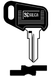 Toon details voor Silca Autosleutel plastic kop brass RO32RP Afbeelding van Silca Autosleutel plastic kop brass RO32RP