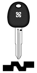 Toon details voor Silca Transpondersleutel brass HYN12TE zonder chip Afbeelding van Silca Transpondersleutel brass HYN12TE zonder chip