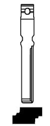 Toon details voor Silca Flip Key insert HU116FH Afbeelding van Silca Flip Key insert HU116FH