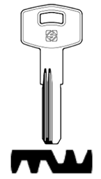Toon details voor Silca Boringsleutel brass FI4R Afbeelding van Silca Boringsleutel brass FI4R