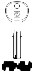 Toon details voor Silca Boringsleutel brass IE30 Afbeelding van Silca Boringsleutel brass IE30
