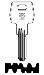 Toon details voor Silca Boringsleutel brass DF4R Afbeelding van Silca Boringsleutel brass DF4R