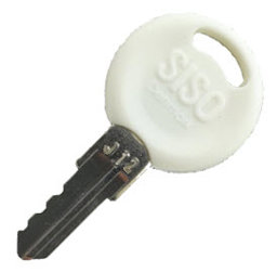 Toon details voor SISO Masterkey cilindersleutel  F systeem J12 wit Afbeelding van SISO Masterkey cilindersleutel  F systeem J12 wit