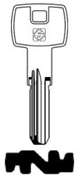 Toon details voor Silca Boringsleutel brass GVY3R Afbeelding van Silca Boringsleutel brass GVY3R