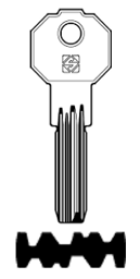 Toon details voor Silca Boringsleutel brass PF21 Afbeelding van Silca Boringsleutel brass PF21