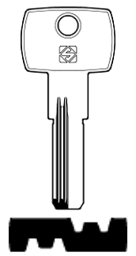 Toon details voor Silca Boringsleutel brass MEG1R Afbeelding van Silca Boringsleutel brass MEG1R