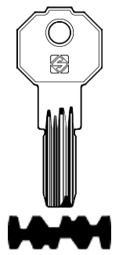 Toon details voor Silca Boringsleutel brass PF22 Afbeelding van Silca Boringsleutel brass PF22