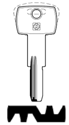 Toon details voor Silca Boringsleutel brass IBF3R Afbeelding van Silca Boringsleutel brass IBF3R