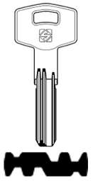 Toon details voor Silca Boringsleutel brass LC27R Afbeelding van Silca Boringsleutel brass LC27R
