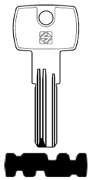 Toon details voor Silca Boringsleutel brass MEG3R Afbeelding van Silca Boringsleutel brass MEG3R