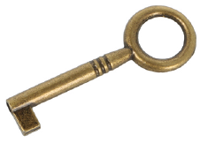 Toon details voor Meubelsleutel sier 243 brons 6mm Afbeelding van Meubelsleutel sier 243 brons 6mm