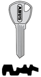Toon details voor Abus sleutel Titalium 80TI (80TI/40+45+50) Afbeelding van Abus sleutel Titalium 80TI (80TI/40+45+50)