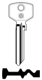 Toon details voor Silca Cilindersleutel brass TR12 Afbeelding van Silca Cilindersleutel brass TR12
