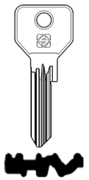 Toon details voor Silca Cilindersleutel brass CS168 Afbeelding van Silca Cilindersleutel brass CS168