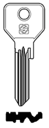 Toon details voor Silca Cilindersleutel brass CS166 Afbeelding van Silca Cilindersleutel brass CS166