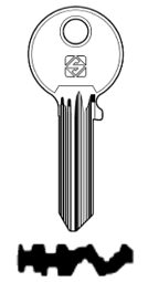 Toon details voor Silca Cilindersleutel brass CS142 Afbeelding van Silca Cilindersleutel brass CS142