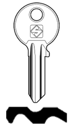 Toon details voor Silca Cilindersleutel brass CS25 Afbeelding van Silca Cilindersleutel brass CS25