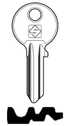 Toon details voor Silca Cilindersleutel brass CS30R Afbeelding van Silca Cilindersleutel brass CS30R