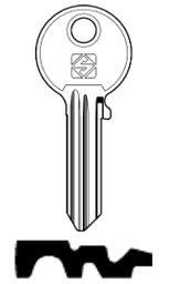 Toon details voor Silca Cilindersleutel brass CS31 Afbeelding van Silca Cilindersleutel brass CS31