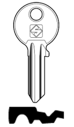 Toon details voor Silca Cilindersleutel brass CS36 Afbeelding van Silca Cilindersleutel brass CS36