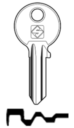 Toon details voor Silca Cilindersleutel brass CS37 Afbeelding van Silca Cilindersleutel brass CS37