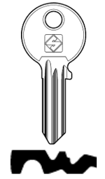 Toon details voor Silca Cilindersleutel brass CS41 Afbeelding van Silca Cilindersleutel brass CS41