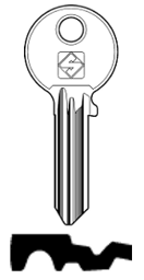 Toon details voor Silca Cilindersleutel brass CS44 Afbeelding van Silca Cilindersleutel brass CS44