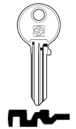 Toon details voor Silca Cilindersleutel brass CS50 Afbeelding van Silca Cilindersleutel brass CS50