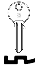 Toon details voor Silca Cilindersleutel brass CS500 Afbeelding van Silca Cilindersleutel brass CS500