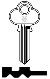 Toon details voor Silca Cilindersleutel brass CB11 Afbeelding van Silca Cilindersleutel brass CB11