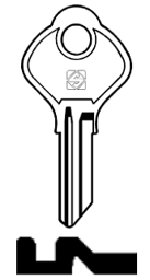 Toon details voor Silca Cilindersleutel brass CB14R Afbeelding van Silca Cilindersleutel brass CB14R