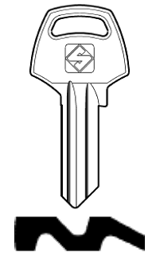 Toon details voor Silca Cilindersleutel brass CB2 Afbeelding van Silca Cilindersleutel brass CB2