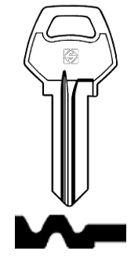 Toon details voor Silca Cilindersleutel brass CB27R Afbeelding van Silca Cilindersleutel brass CB27R