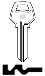 Toon details voor Silca Cilindersleutel brass CB33R Afbeelding van Silca Cilindersleutel brass CB33R