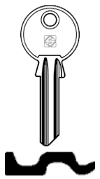 Toon details voor Silca Cilindersleutel brass YA32R Afbeelding van Silca Cilindersleutel brass YA32R