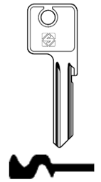 Toon details voor Silca Cilindersleutel brass YA64R Afbeelding van Silca Cilindersleutel brass YA64R