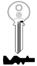 Toon details voor Silca Cilindersleutel brass YA85R Afbeelding van Silca Cilindersleutel brass YA85R