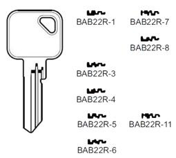 Toon details voor Silca Cilindersleutel brass BAB22R1 Afbeelding van Silca Cilindersleutel brass BAB22R1