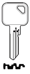 Toon details voor Silca Cilindersleutel brass BAB22R9 Afbeelding van Silca Cilindersleutel brass BAB22R9