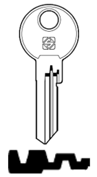 Toon details voor Silca Cilindersleutel brass BAB26R1 Afbeelding van Silca Cilindersleutel brass BAB26R1