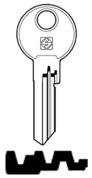 Toon details voor Silca Cilindersleutel brass BAB26R4 Afbeelding van Silca Cilindersleutel brass BAB26R4